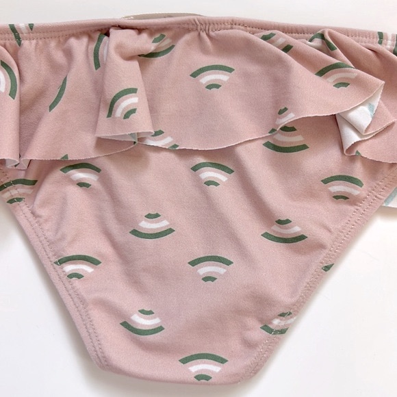 Hello Simone Pink 2-Piece Ruffle Swimsuit Size 4 Years - Picture 5 of 15